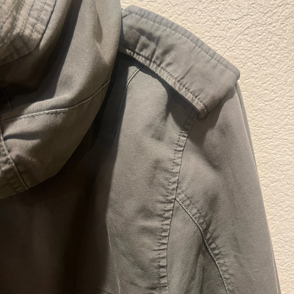 Men’s L.O.G.G. H&M Military Green Field Unisex Jacket w Hood - Picture 8 of 13